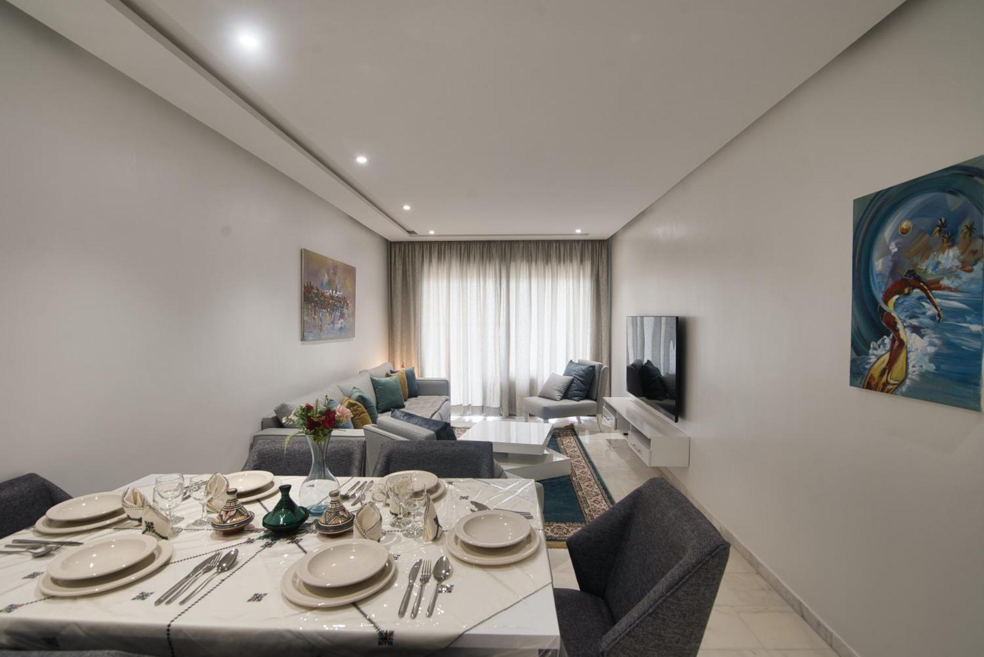 New Sea Front Apartment 135Mq With Unlimited Wi-Fi Agadir Luaran gambar